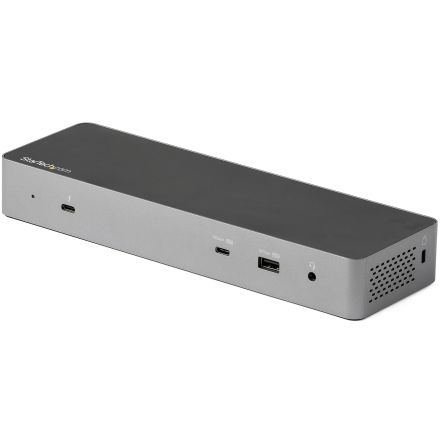 StarTech.com Dual Monitor 7680 x 4320 Thunderbolt 3 Docking Station with DisplayPort, HDMI - 5 x USB ports, USB A, USB C