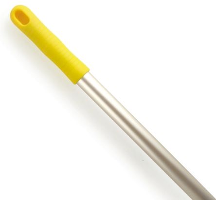 RS PRO Yellow Aluminium Mop Handle, 1.4m, For Use With Mop & Brush Heads