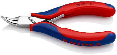 Knipex 35 42 Long Nose Pliers, 115 Mm Overall, Flat, Straight Tip, 22.5mm Jaw