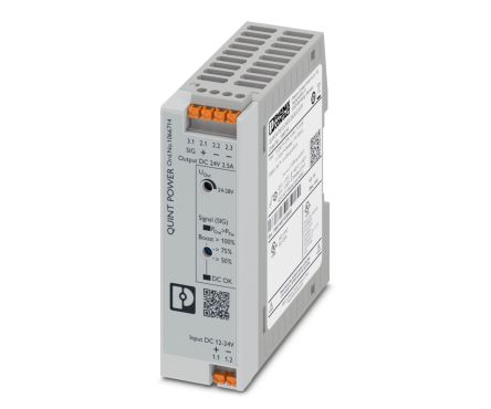 Phoenix Contact QUINT POWER DC-DC Converter, 24V dc/, 12 → 24 V dc Input, 60W, DIN Rail