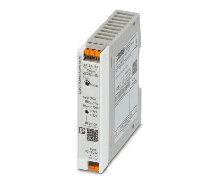 Phoenix Contact QUINT POWER DC-DC Converter, 24V dc/, 12 → 24 V dc Input, 30W, DIN Rail