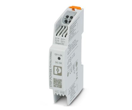 Phoenix Contact STEP POWER Switched Mode DIN Rail Power Supply, 100 → 240 V ac / 110 → 250V dc ac, dc