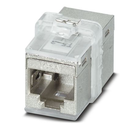 Phoenix Contact CUC-K-D1ZNI-S/R4GCHP8 Series 2-Port RJ45 Coupler, Cat6a