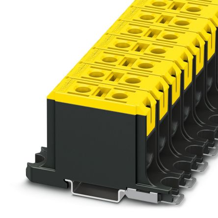 Phoenix Contact 1086471 UBAL Series Yellow, 50mm², Single-Level, Screw Termination