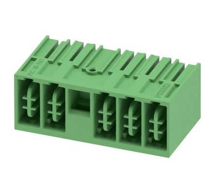 Phoenix Contact, 10.16mm Pitch, 5 Way, Pluggable Terminal Block, Header, 1716867