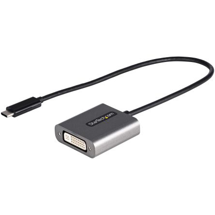 StarTech.com USB C to DVI Adapter Cable, USB C, 1 Supported Display(s) - 1920 x 1200 @ 30Hz