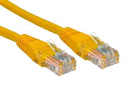 RS PRO Ethernetkabel Cat.5e, 15m, Gelb Patchkabel, A RJ45 U/UTP Stecker, B RJ45, PVC