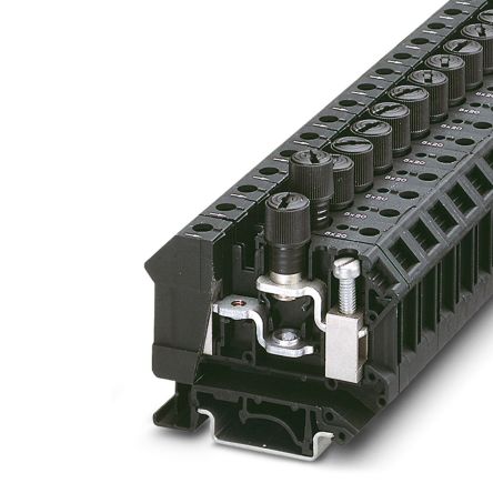 Phoenix Contact 3005507 3X32), UK 10-DREHSI (6 Series Black, 16mm², Screw Termination