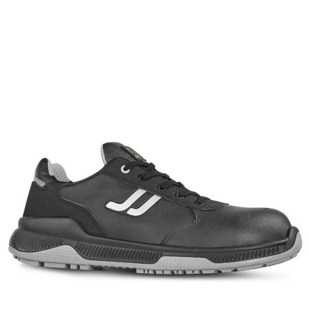 Jallatte Unisex Sicherheitshalbschuhe Schwarz, Grau, Mit Zehen-Schutzkappe EN 20345 S3, Größe 47 / UK 12, ESD-sicher