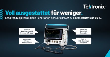 Tektronix MDO34 Vollausstattung 3-BW-500 + 3-AFG + 3-BND + 3-MSO Mixed-Domain Tisch Mixed-Domain Oszilloskop 4-Kanal