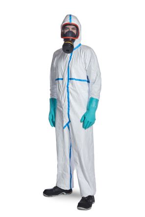 DuPont Mono Desechable De Color Blanco, Talla 2XL, Propiedades: Resistente A La Abrasión, Resistencia Al Agrietamiento