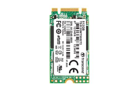 Transcend MTS552T2-I, M.2 Intern SSD-Laufwerk SATA III Industrieausführung, 3D, 128 GB, SSD