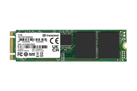 Transcend MTS802I, M.2 Intern SSD-Laufwerk SATA III Industrieausführung, MLC, 1 TB, SSD