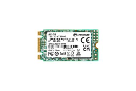 Transcend MTS560T, M.2 Intern SSD-Laufwerk SATA III Industrieausführung, 256 GB, SSD