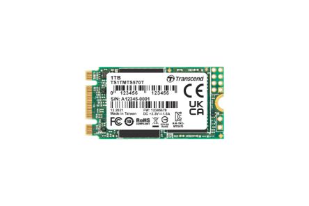 Transcend MTS570T, M.2 Intern SSD-Laufwerk SATA III Industrieausführung, 256 GB, SSD