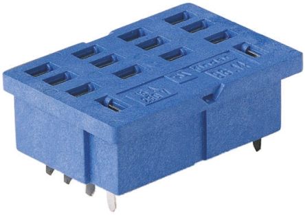 Finder 继电器底座, 96系列, 适用于56.34, PCB（印刷电路板）安装安装, 8触点