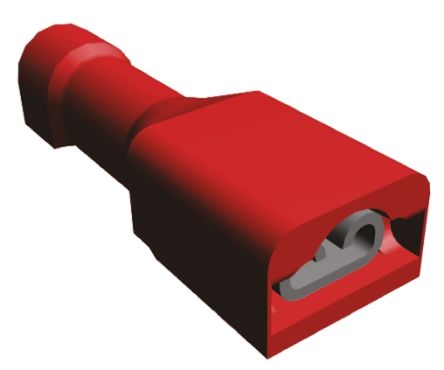 TE Connectivity Terminal De Lengüeta Hembra Aislado De Color Rojo Ultra-Fast .110 De Crimpar, 2.79 X 0.8mm, 0.3mm² →