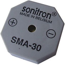 Sonitron Summer Dauerton, 87dB, Durchsteckmontage, 1.5V Dc→24V Dc, Intern, 30 X 30 X 10.5mm