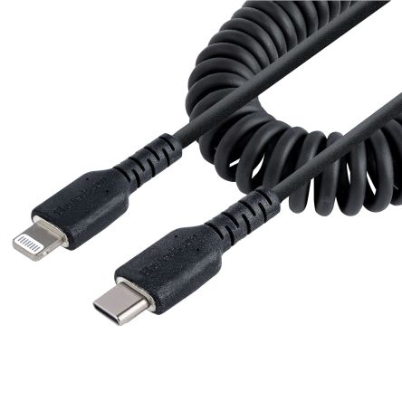 StarTech.com USB 2.0, Male USB C to Male Lightning, 480Mbps, 0.5m