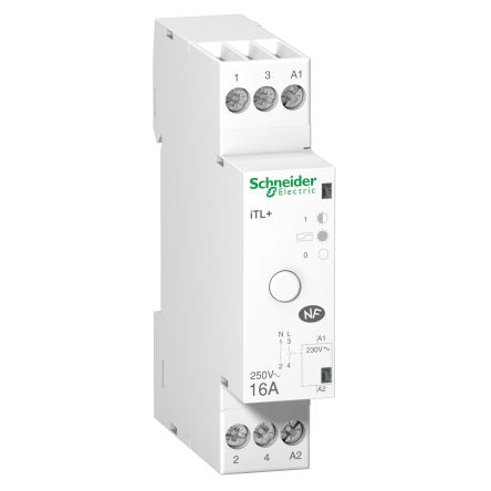 Schneider Electric DIN Rail Latching Power Relay, 230V ac Coil, 2900A Switching Current, SPST
