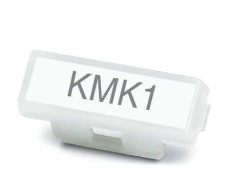 Phoenix Contact KMK 1 Cable Tie Cable Marker, Clear, 6mm Cable, 0830745