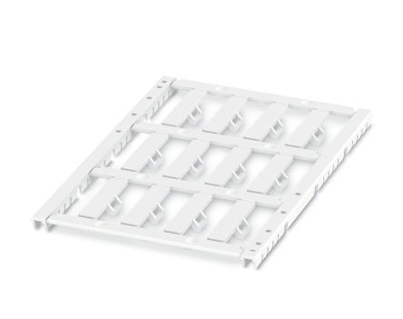 Phoenix Contact UCT-WMTBA Cable Tie Cable Marker, White, 6mm Cable, 1014084