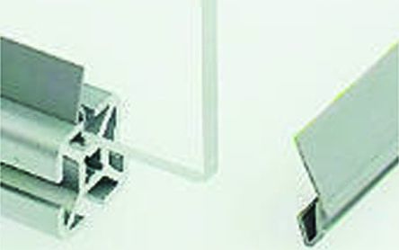 FlexLink Listón De Clip XD De PVC Gris De 3m, Para Usar Con Ranura De 5.5mm, Perfil De 22 Mm, 44 Mm