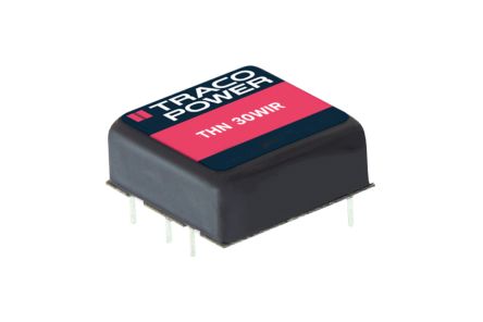 TRACOPOWER THN 30WIR Isolated DC-DC Converter, -24 → 24V Dc/, 18 → 75 V Dc Input, 30W, PCB Mount