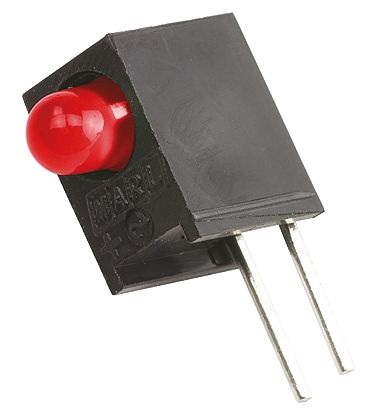 Marl Indicateur à LED Pour CI,, 113-305-04, 1 LED, Rouge, Traversant, Angle Droit