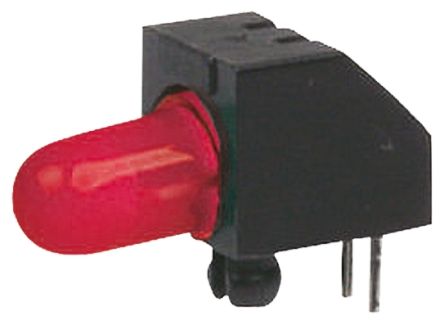 Marl Indicador LED Para PCB A 90º Rojo, λ 625 Nm, 1 LED, 2 V, Dim. 16.2 X 8 X 8mm, Mont. Pasante