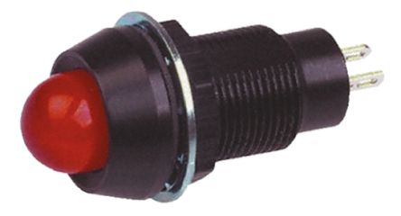 Marl Indicatore Da Pannello Rosso A LED, 24V Cc, IP67, Sporgente, Foro Da 12.7mm