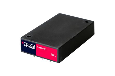 TRACOPOWER Power Supply, THM 60-4822WI, ±12V Dc, 2.5A, 60W, Dual Output, 9 → 36V Dc Input Voltage