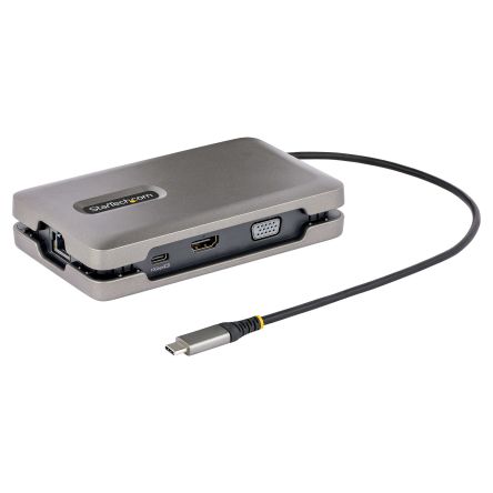 StarTech.com Triple Monitor 4K USB-C Docking Station with HDMI, VGA - 3 x USB ports, USB C
