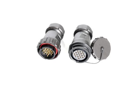 RS PRO Circular Connector, 17 Contacts, Cable Mount, Plug And Socket, Male And Female Contacts, IP67