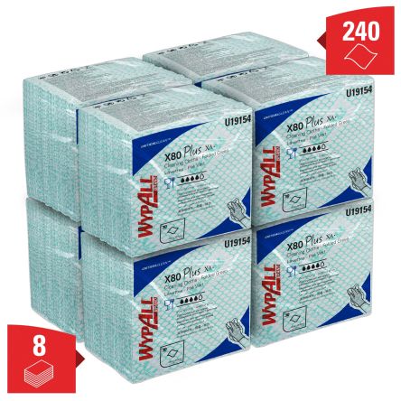 Kimberly Clark Wypall X80 Plus Critical Clean Tücher Für Reinigung Packung 30 Stk. Grün