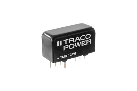 TRACOPOWER TMR 12WI DC-DC Converter, 5V Dc/ 1.2A Output, 4.5 → 18 V Dc Input, 12W, PCB Mount, +85°C Max Temp