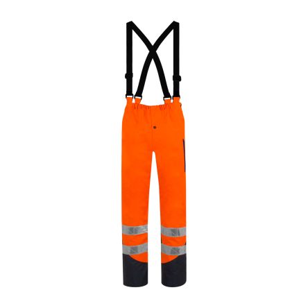 T2S Cap Horn Unisex Warnschutz-Arbeitshose, 100 % Polyester Orange, Größe XL