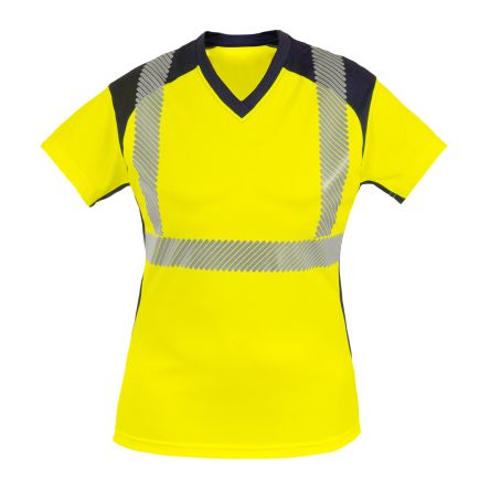 T2S Camiseta De Alta Visibilidad De Color Amarillo, Talla XL