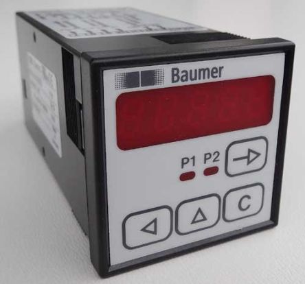 Baumer NE216 Bidirektional Zähler LED-Display 5-stellig, Stunden, Max. 10kHz, 12 → 30 V Dc, 0,0001 →