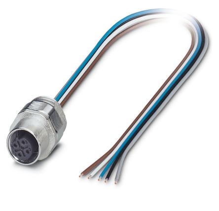 Phoenix Contact Circular Connector, 5 Contacts, Screw Mount, M12 Connector, Socket, IP67, SACC Series