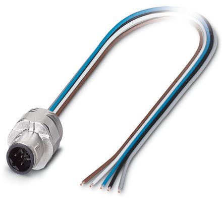 Phoenix Contact Circular Connector, 5 Contacts, Front Mount, M16 Connector, Plug