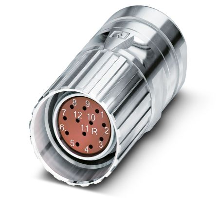 Phoenix Contact Circular Connector, 12 Contacts, Cable Mount, M23 Connector, Socket