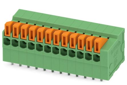 Phoenix Contact PCB Terminal Block, 12-Contact, 2.54mm Pitch, 1-Row