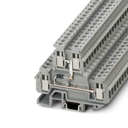 Phoenix Contact 2800570 MBKKB Series Grey, Double-Level, Screw Termination