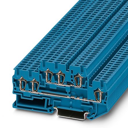 Phoenix Contact 3038529 STTB Series Blue, Double-Level, Spring Cage Termination