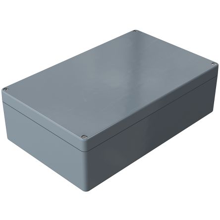 Rose Polyester Standard Series Grey Glass Fibre Reinforced Polyester Enclosure, IP66, IK08, Grey Lid, 250 X 400 X 121mm