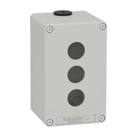 Schneider Electric Grey Metal General Purpose Enclosure, IP65, IP66, IP69, IK07, Grey Lid, 130 x 80 x 77mm