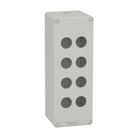 Schneider Electric Grey Metal General Purpose Enclosure, IP65, IK07, Grey Lid, 220 x 80 x 77mm