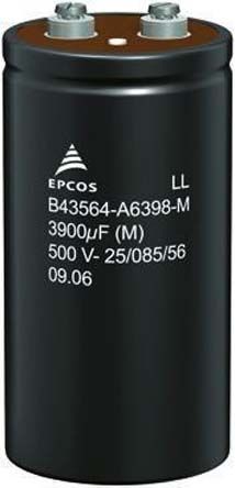 EPCOS 22000μF Aluminium Electrolytic Capacitor 63V Dc, Screw Terminal - B41456B8229M000
