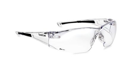 Bolle RUSH UV Safety Glasses, Clear Polycarbonate Lens